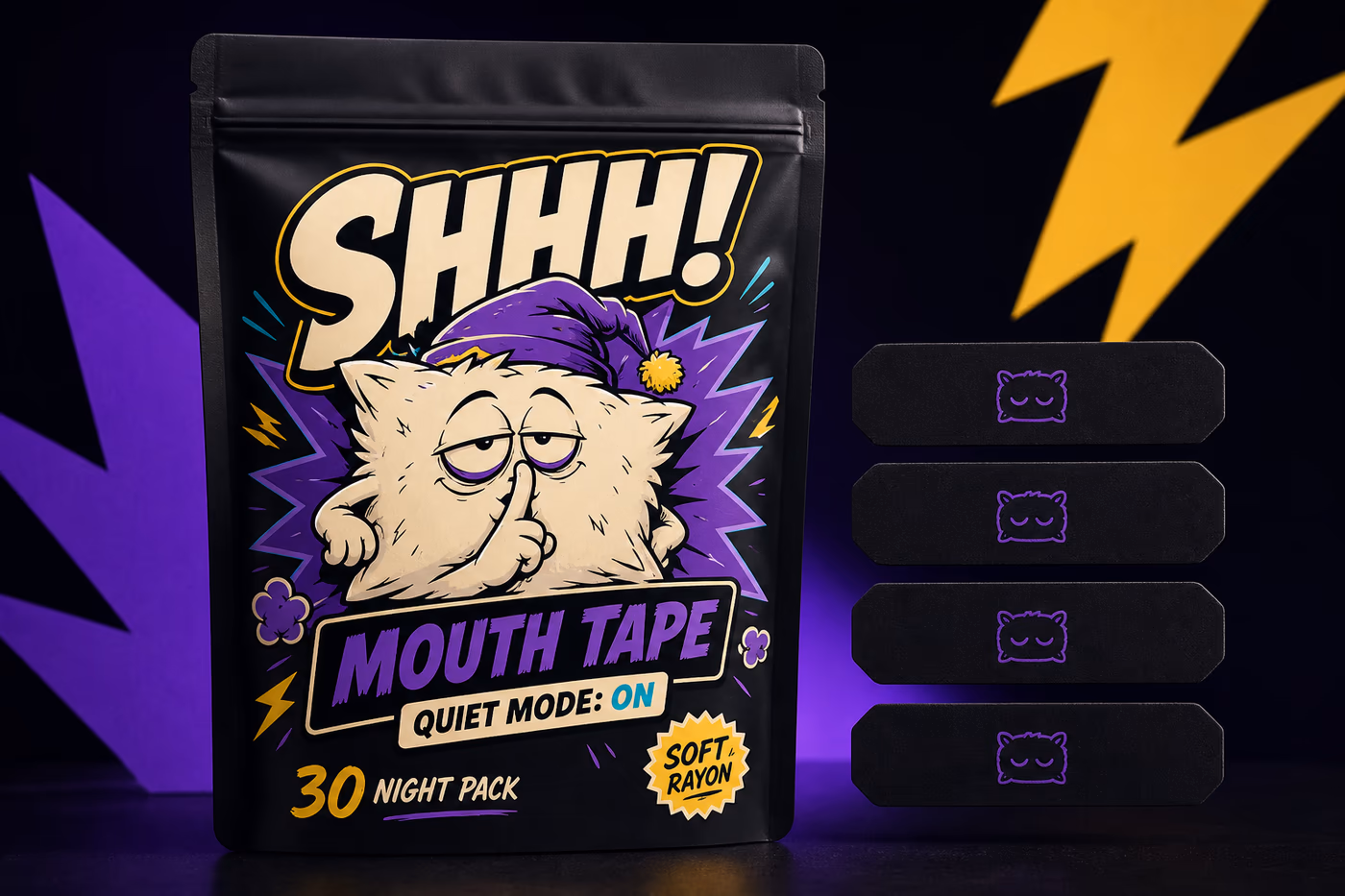 SHHH! mouth tape concept